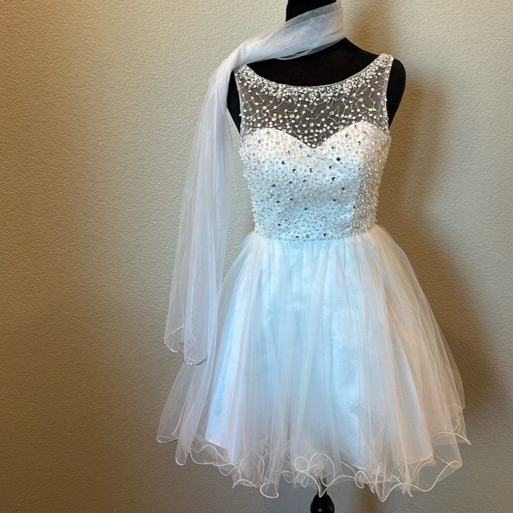 Dancing Queen sequins Bodice and Tulle skirt and scarf